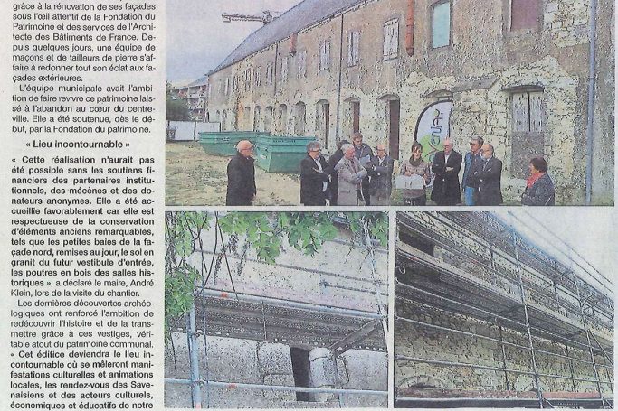 Couvent des Cordeliers – Ouest France du 10 octobre 2016