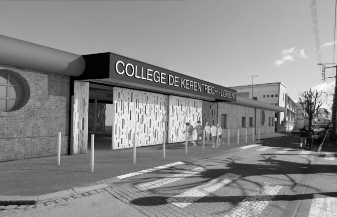 Restructuration de l’entrée du collège de Kerentrech à Lorient